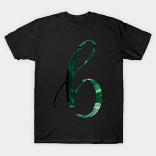 B initial cursive T-Shirt